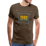 1980 Männer Premium T-Shirt - Edelbraun