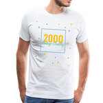 2000 Männer Premium T-Shirt - Weiß