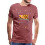 2000 Männer Premium T-Shirt - washed Burgundy