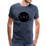 Dad Männer Premium T-Shirt - Blau meliert