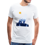 Wolf Männer Premium T-Shirt - Weiß