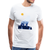 Wolf Männer Premium T-Shirt - Weiß