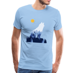 Wolf Männer Premium T-Shirt - Sky