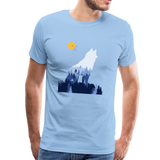 Wolf Männer Premium T-Shirt - Sky