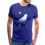 Wolf Männer Premium T-Shirt - Königsblau