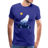 Wolf Männer Premium T-Shirt - Königsblau