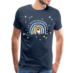 Follow The Rainbow Männer Premium T-Shirt - Navy