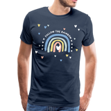 Follow The Rainbow Männer Premium T-Shirt - Navy