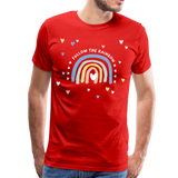 Follow The Rainbow Männer Premium T-Shirt - Rot