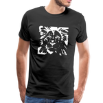 Löwe Männer Premium T-Shirt - Schwarz