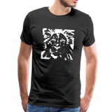 Löwe Männer Premium T-Shirt - Schwarz