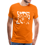 Löwe Männer Premium T-Shirt - Orange