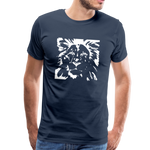 Löwe Männer Premium T-Shirt - Navy