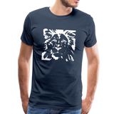 Löwe Männer Premium T-Shirt - Navy