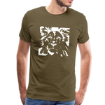 Löwe Männer Premium T-Shirt - Khaki