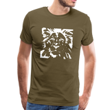 Löwe Männer Premium T-Shirt - Khaki