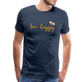 Bee Happy Männer Premium T-Shirt - Navy