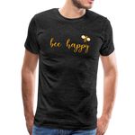 Bee Happy Männer Premium T-Shirt - Anthrazit
