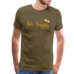 Bee Happy Männer Premium T-Shirt - Khaki