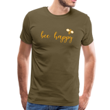 Bee Happy Männer Premium T-Shirt - Khaki