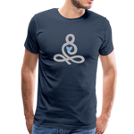 Yoga Männer Premium T-Shirt - Navy