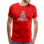 Yoga Männer Premium T-Shirt - Rot