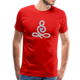 Yoga Männer Premium T-Shirt - Rot