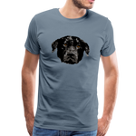 Hund Männer Premium T-Shirt - Blaugrau