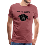 Big Sister Männer Premium T-Shirt - washed Burgundy