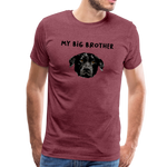 Big Brother Männer Premium T-Shirt - Bordeauxrot meliert