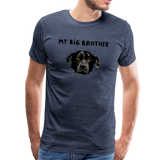 Big Brother Männer Premium T-Shirt - Blau meliert