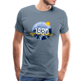 1980 Männer Premium T-Shirt - Blaugrau