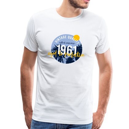 1961 Männer Premium T-Shirt - Weiß