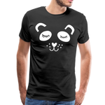 Panda Männer Premium T-Shirt - Schwarz