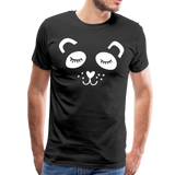 Panda Männer Premium T-Shirt - Schwarz