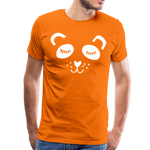 Panda Männer Premium T-Shirt - Orange