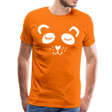 Panda Männer Premium T-Shirt - Orange