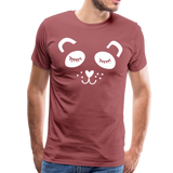 Panda Männer Premium T-Shirt - washed Burgundy