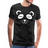 Panda Männer Premium T-Shirt - Anthrazit