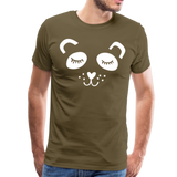 Panda Männer Premium T-Shirt - Khaki