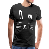 Hase Männer Premium T-Shirt - Schwarz