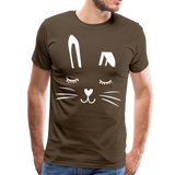 Hase Männer Premium T-Shirt - Edelbraun