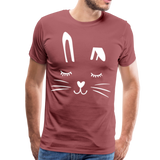 Hase Männer Premium T-Shirt - washed Burgundy