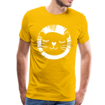 Löwe Männer Premium T-Shirt - Sonnengelb