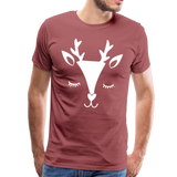 Reh Männer Premium T-Shirt - washed Burgundy