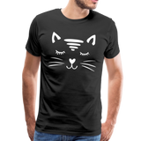 Katze Männer Premium T-Shirt - Schwarz