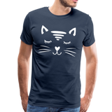 Katze Männer Premium T-Shirt - Navy