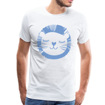 Löwe Männer Premium T-Shirt - Weiß