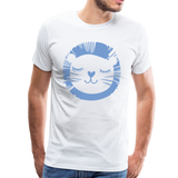 Löwe Männer Premium T-Shirt - Weiß