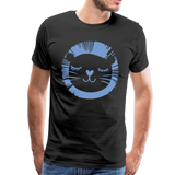 Löwe Männer Premium T-Shirt - Schwarz